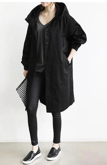 Wasserdichte Regenjacke für Damen mit langem Schnitt | Praktisch