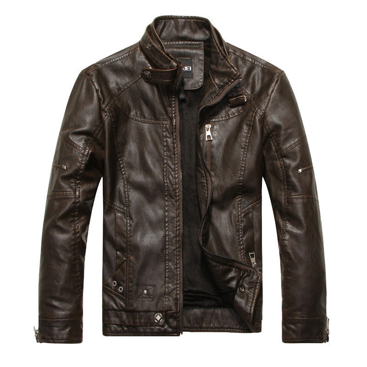 Herren Weinlese Jacke mit Reißverschluss | Schlanke Passform