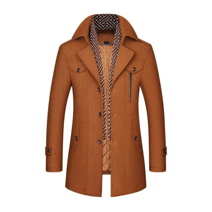 Herren Eleganter Winter Mantel | Lange