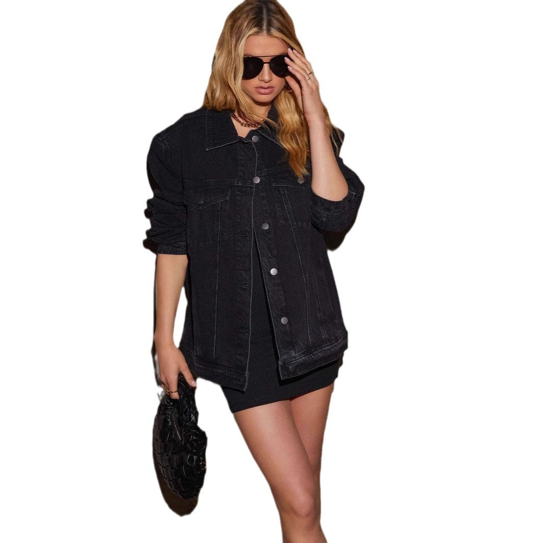 Damen Übergroße Jeansjacke | Moderne