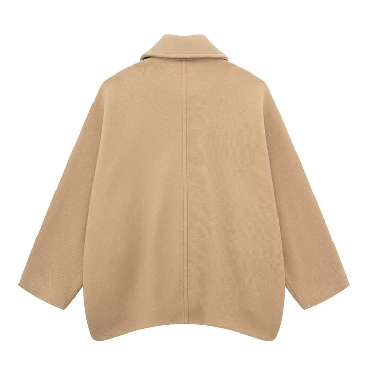 Zeitloser oversized wollmischmantel