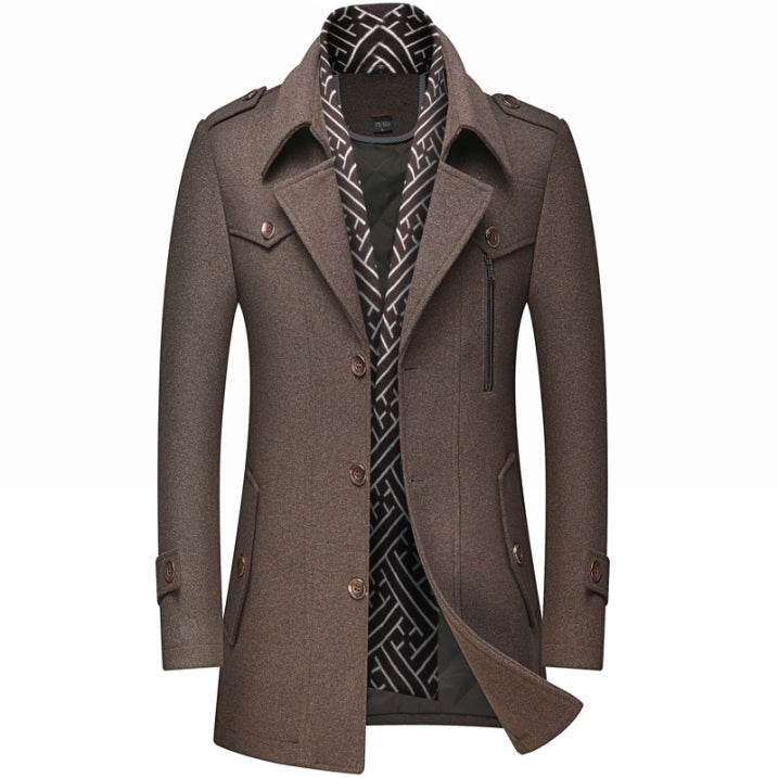 Herren Eleganter Winter Mantel | Lange