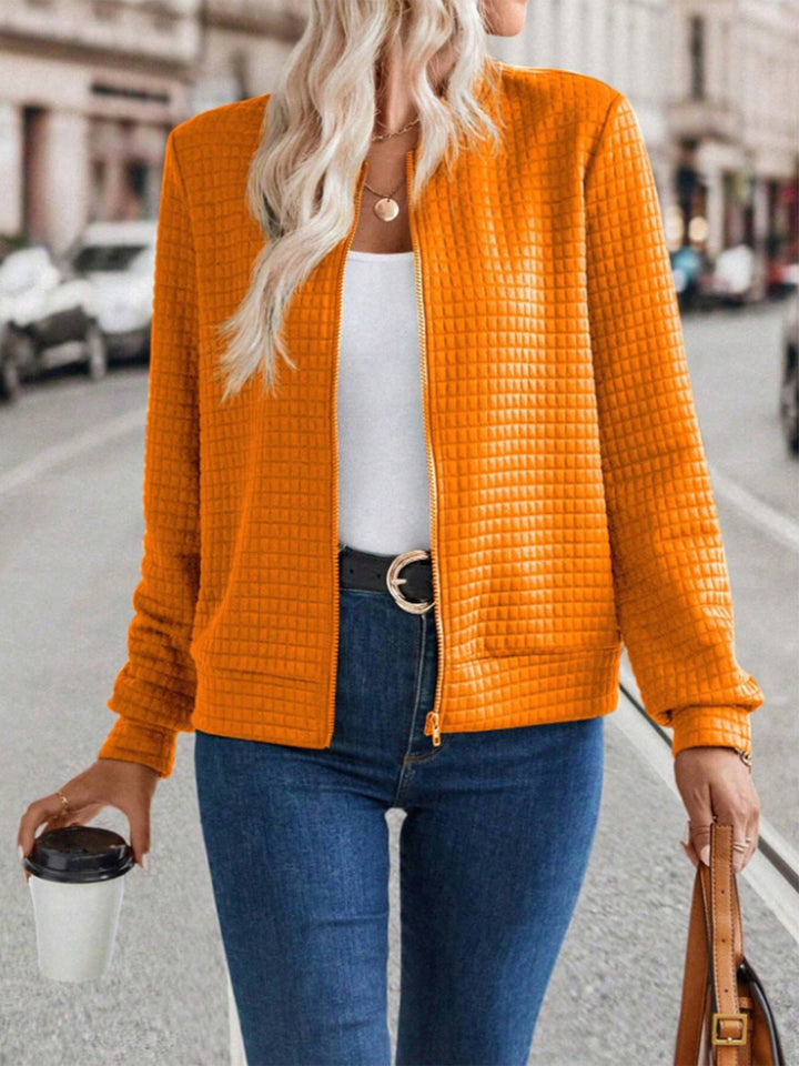 Damen Moderne Steppjacke | Reißverschluss
