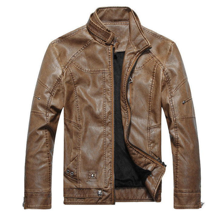 Herren Weinlese Jacke mit Reißverschluss | Schlanke Passform