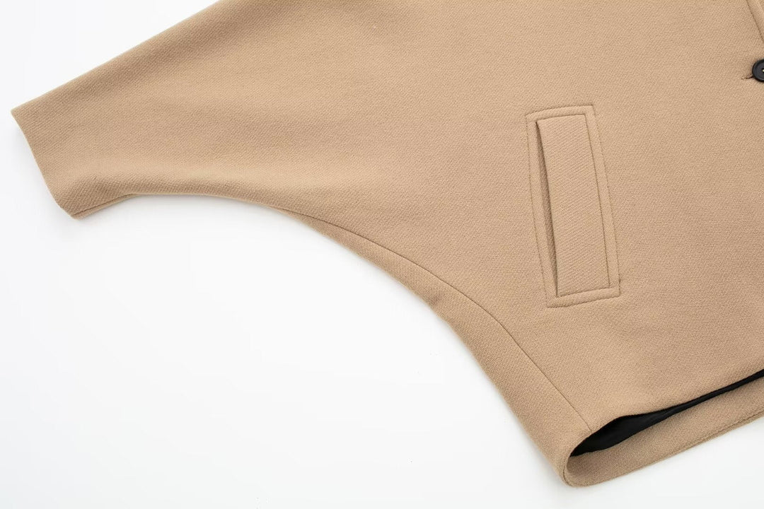 Zeitloser oversized wollmischmantel