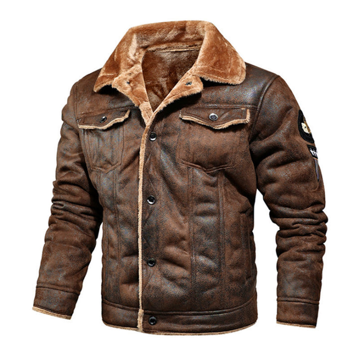 Herren Gesteppte Knopf Daunen Jacke | Weinlese