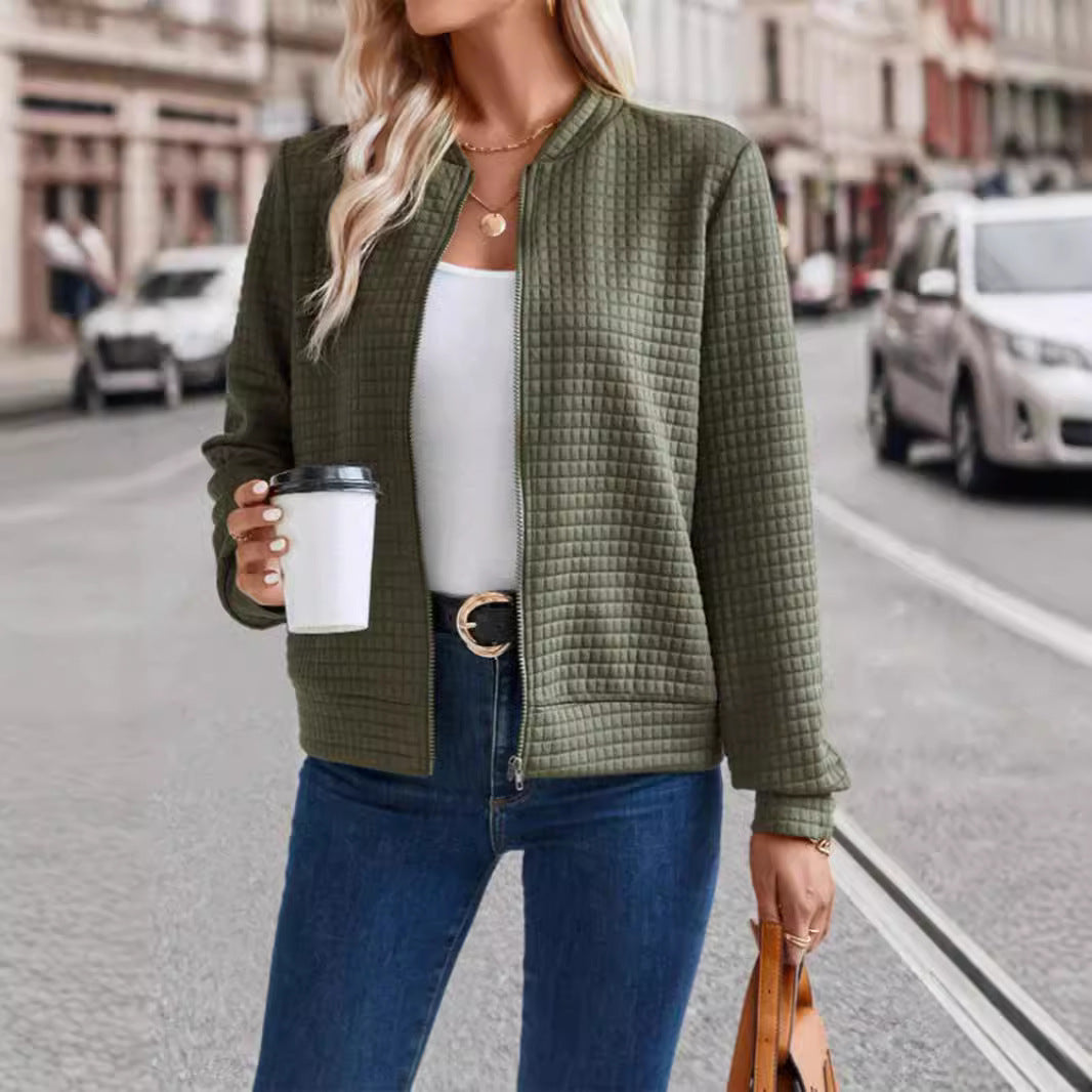 Damen Moderne Steppjacke | Reißverschluss