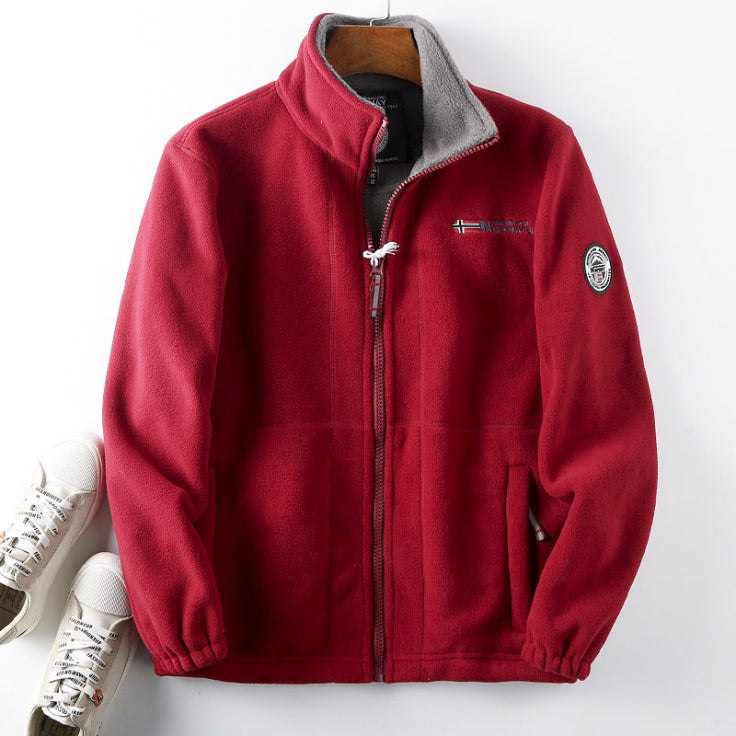 Herren Reißverschluss Lange Ärmel Jacke | Lässig