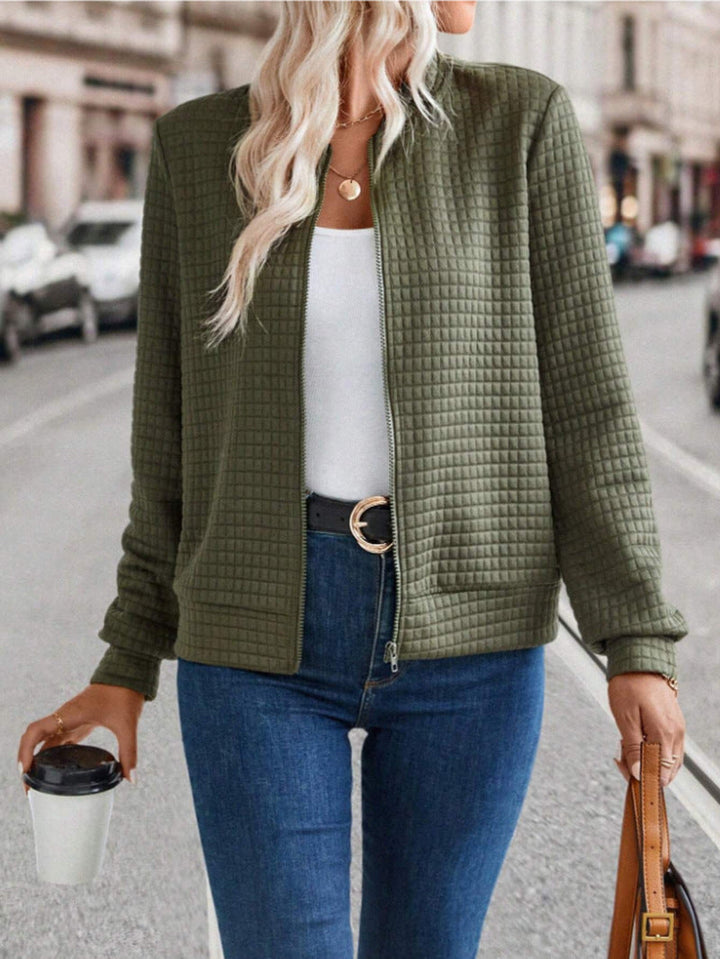 Damen Moderne Steppjacke | Reißverschluss