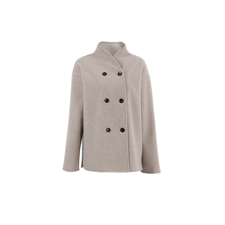 Übergroß Woll Jacke für Damen | Geknöpft