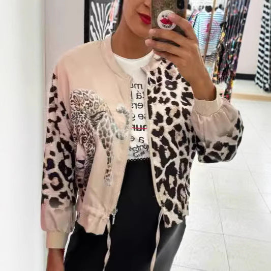 Bomberjacke mit Tiermotiv für Damen | Vielseitig