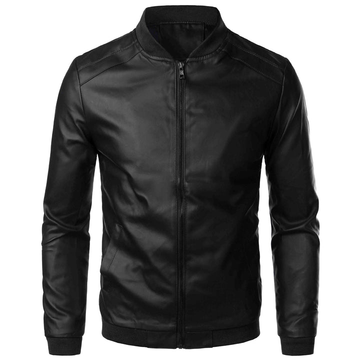 Herren Schlanke Passform Jacke mit gerippten Säumen | Stehkragen