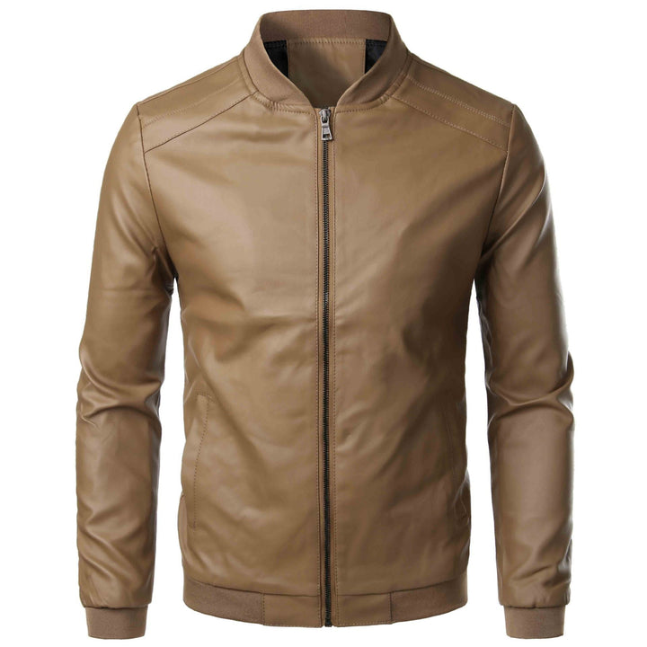 Herren Schlanke Passform Jacke mit gerippten Säumen | Stehkragen
