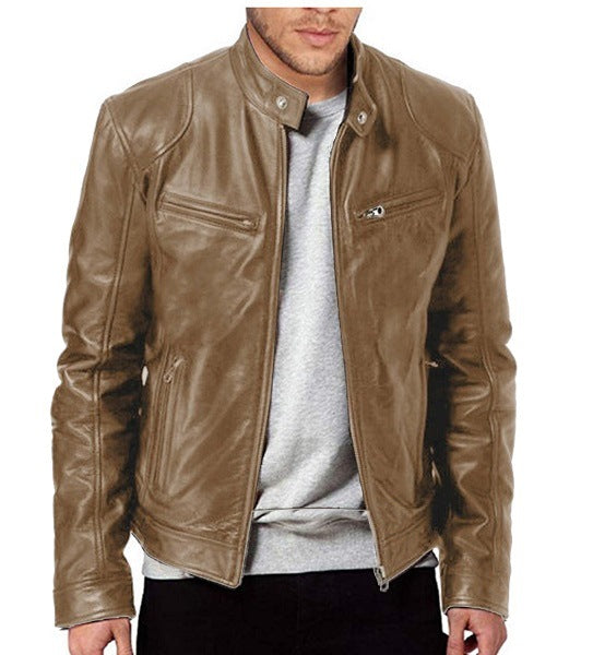 Herren Elegante Biker Jacke | Multitaschen