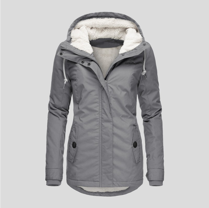 Winterfest Wasserdichte Regenjacke für Damen | Warmem Futter