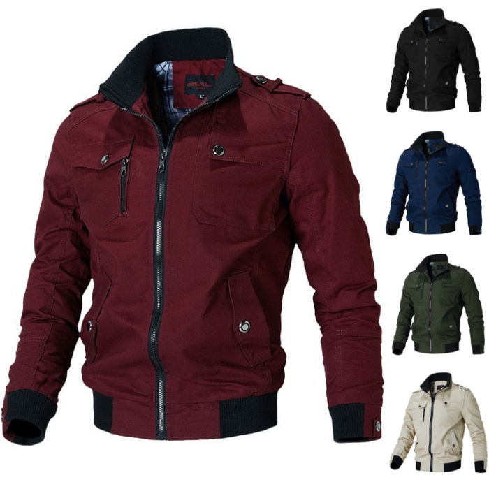 Herren Stylische Bomber Jacke | Reissverschluss