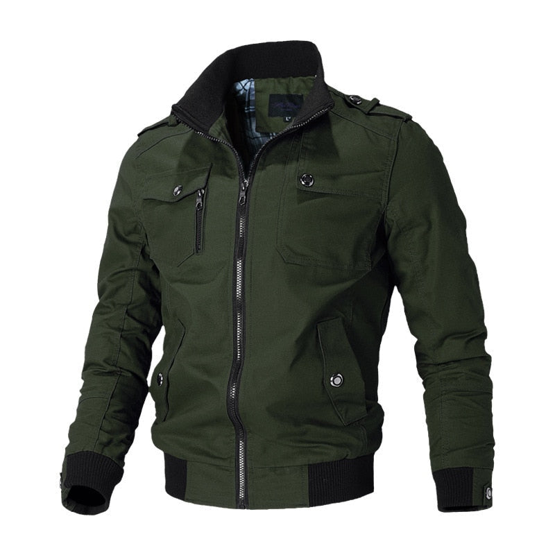Herren Stylische Bomber Jacke | Reissverschluss