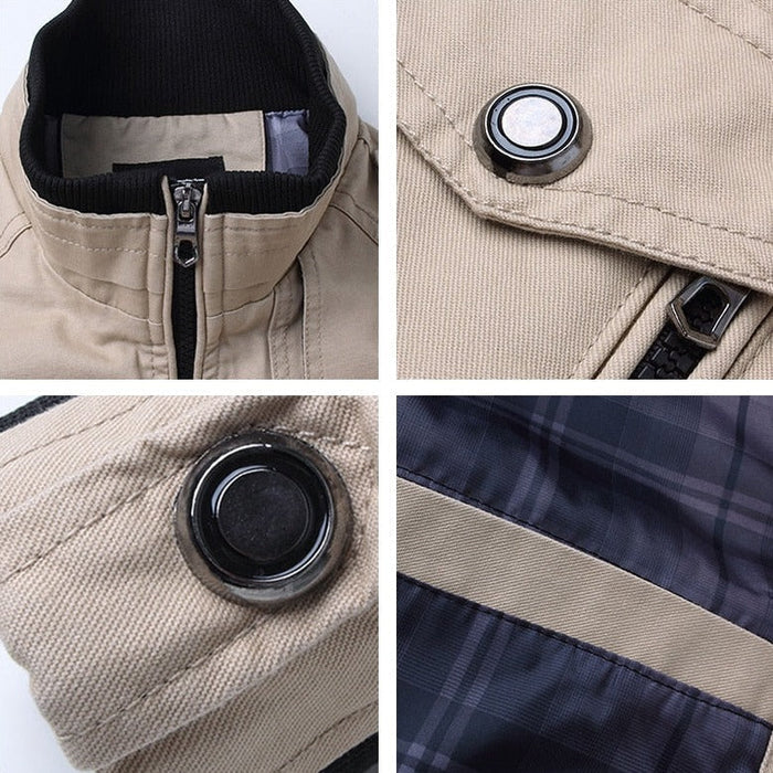 Herren Stylische Bomber Jacke | Reissverschluss