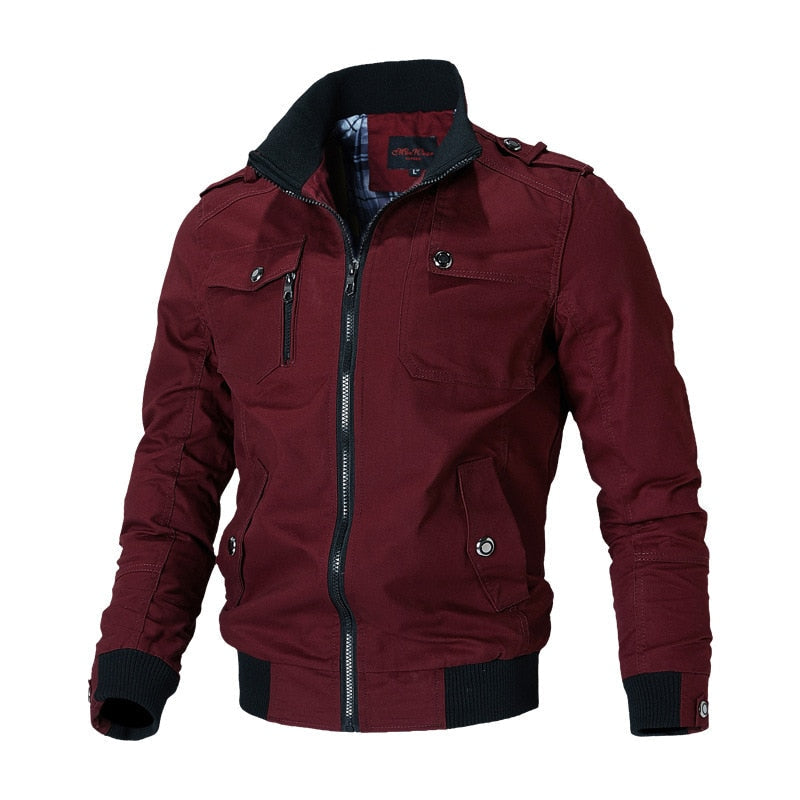Herren Stylische Bomber Jacke | Reissverschluss