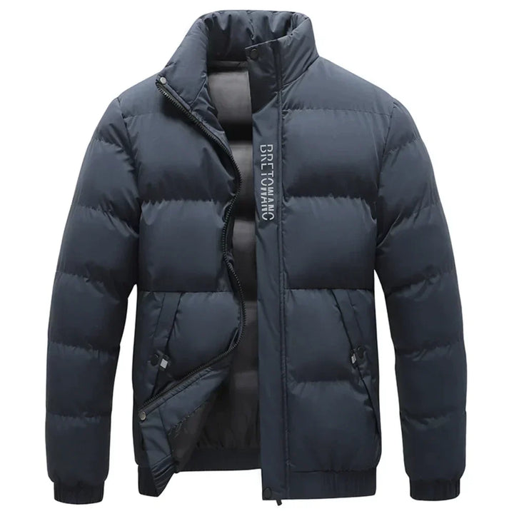 Herren Warme Winter Pufferjacke | Reißverschlusstaschen