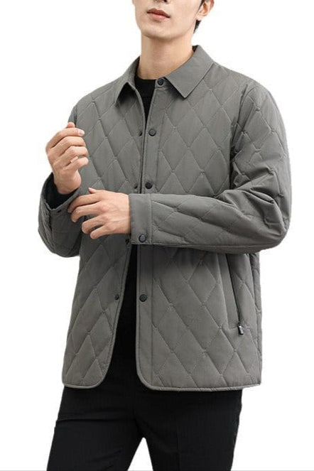 Herren Knopf Winter Steppjacke | Warme