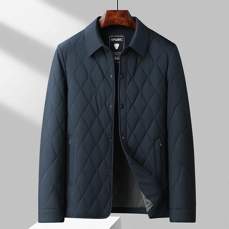 Herren Knopf Winter Steppjacke | Warme