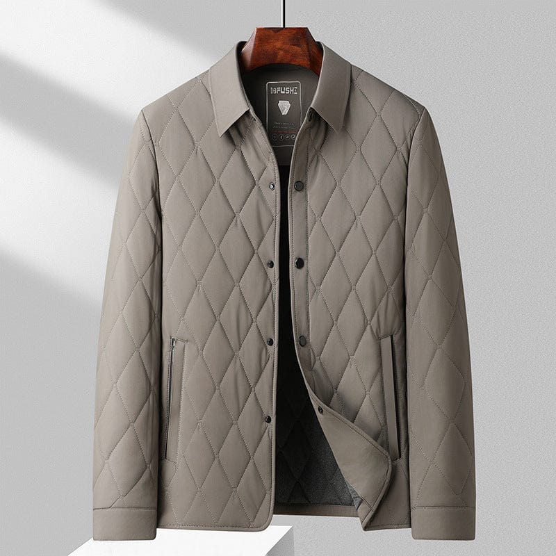 Herren Knopf Winter Steppjacke | Warme