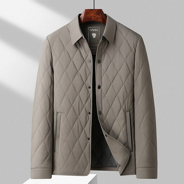 Herren Knopf Winter Steppjacke | Warme