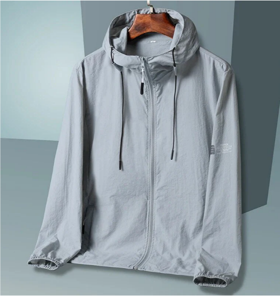 Leichter wasserdichter windbreaker mit kapuze