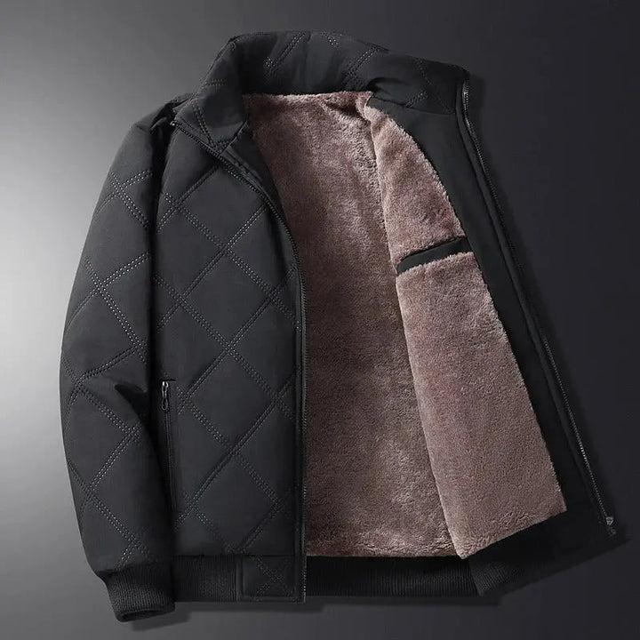 Herren Steppwinter Jacke | Reißverschluss