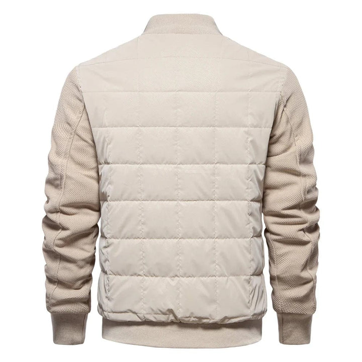 Herren-Reißverschluss Winter Steppjacke | Stand Kragen