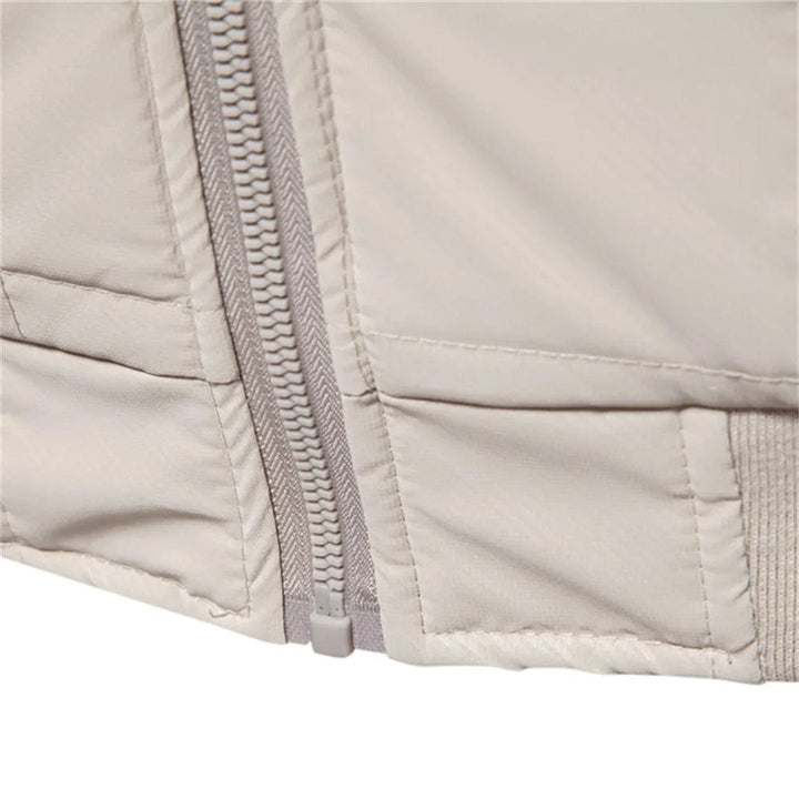 Herren-Reißverschluss Winter Steppjacke | Stand Kragen
