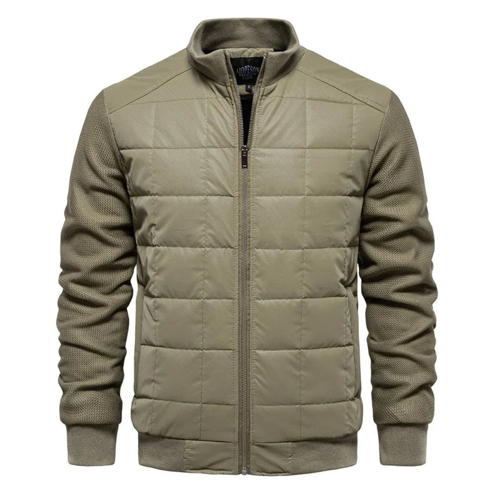 Herren-Reißverschluss Winter Steppjacke | Stand Kragen