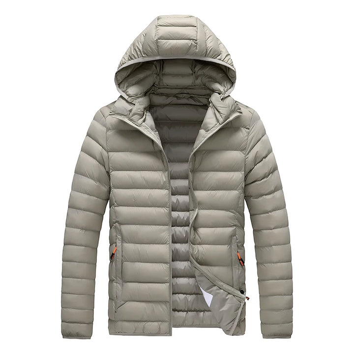 Daunen Jacke mit Kapuze für Herren | Wetterfest