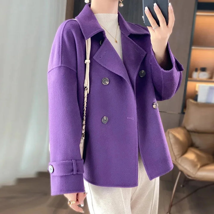 Damen Woll Jacke | Locker geschnitte