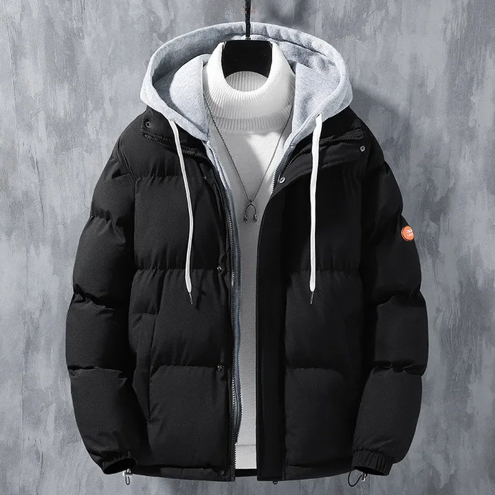 Daunen Jacke mit Kapuze für Herren | Gefütterter Stil