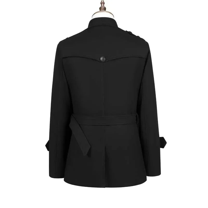 Herren-Trench Coat mit doppelter Knopfleiste | Gürtel