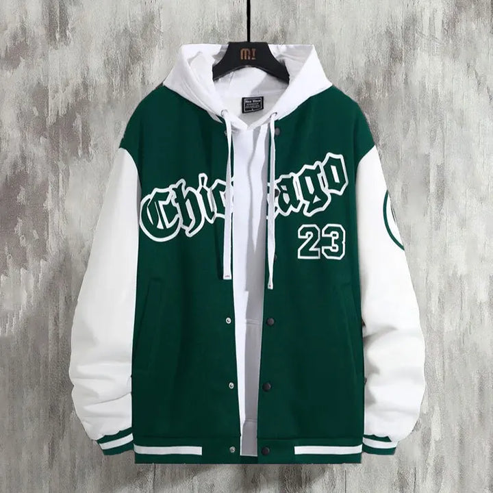 Lässige College Jacke für Herren | Schaltfläche