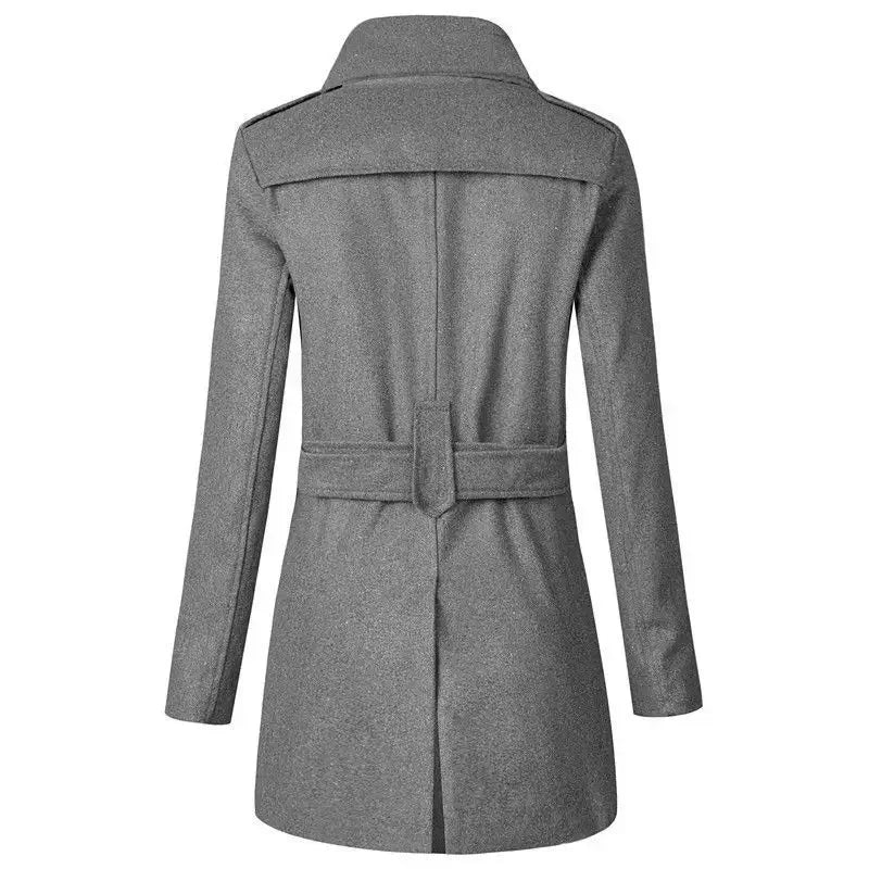Herren Langer Trench Coat | Zweireiher