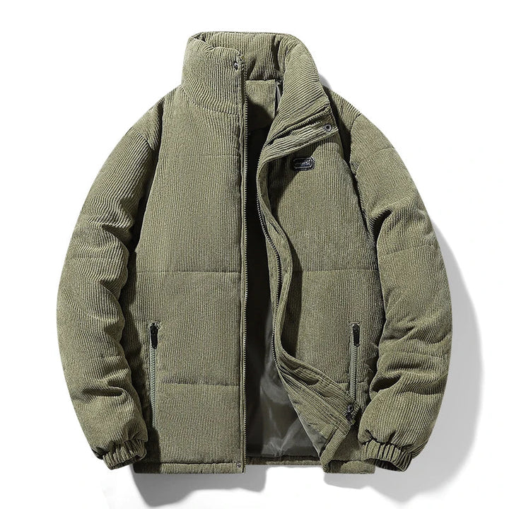 Herren Dicke Warme Winterjacke mit Reißverschluss | Langarm