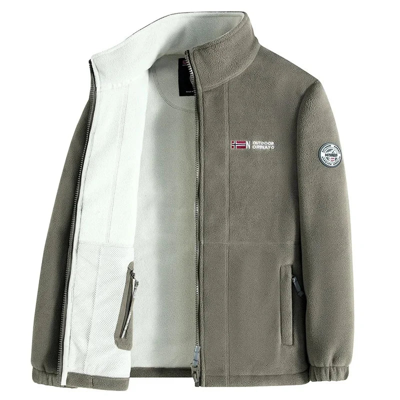 Fleece Jacke mit Kapuze für Herren | Mit Futter