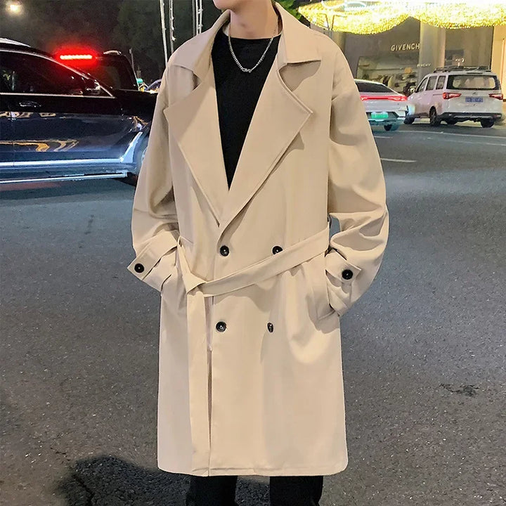 Herren Langer Trench Coat | Lange Ärmel