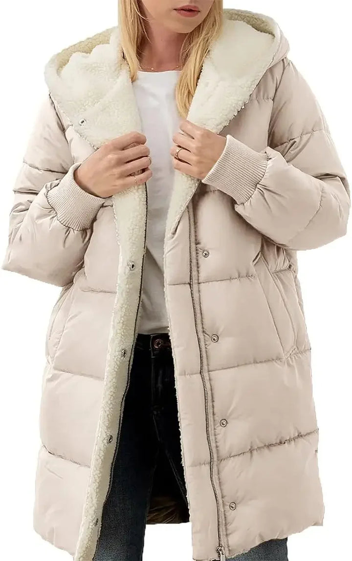 Winter Warme Parka Damen | mit Kapuze