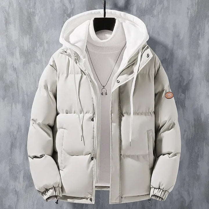 Daunen Jacke mit Kapuze für Herren | Gefütterter Stil