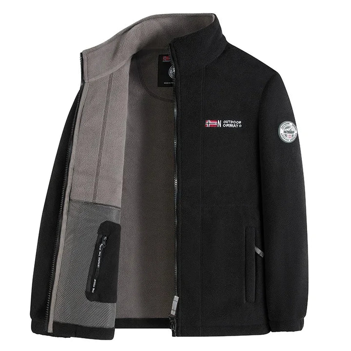 Fleece Jacke mit Kapuze für Herren | Mit Futter
