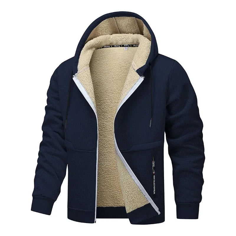 Fleece Jacke mit Kapuze für Herren | Arbeitskleidung