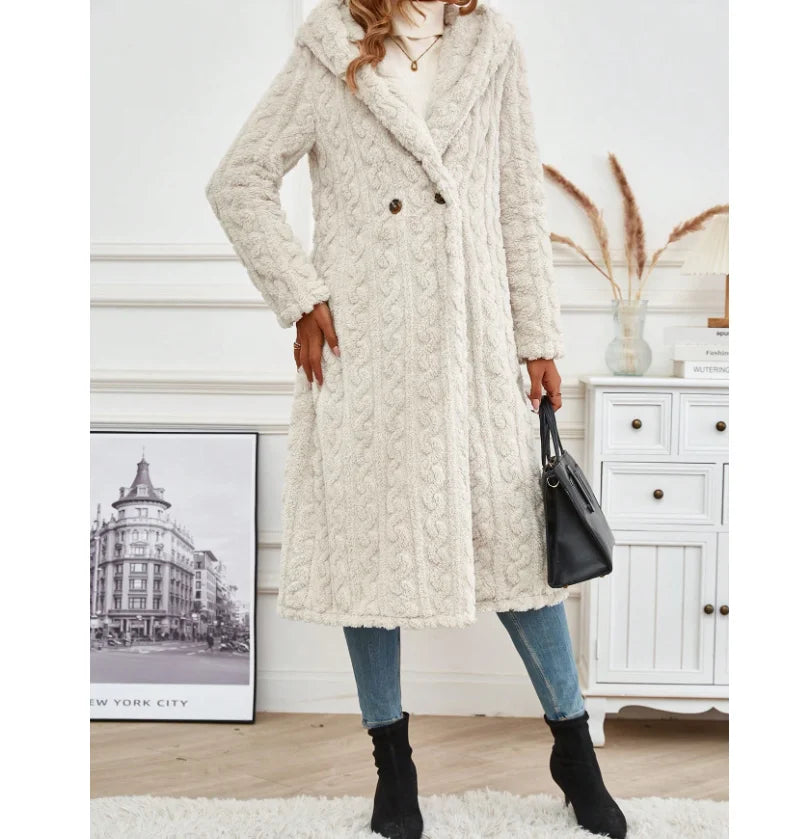 Fleece Jacke mit Kapuze für Damen | Warm