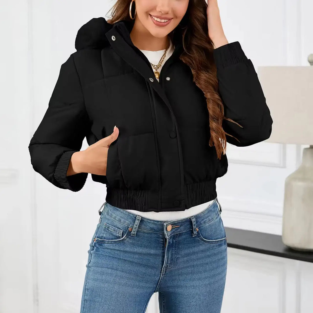 Damen Winter Kapuzen Pufferjacke | Warme