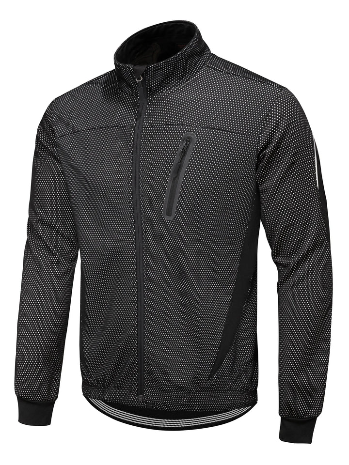 Herren Warme Langarm Windjacke | Reißverschluss