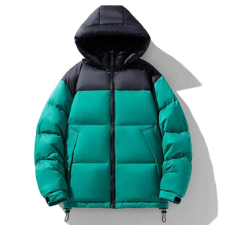 Kapuzen Daunen Jacke für Herren | Verdickt